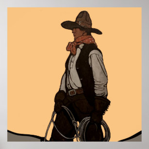 Das Cowboy-Magazin-Cover von NC Wyeth Poster
