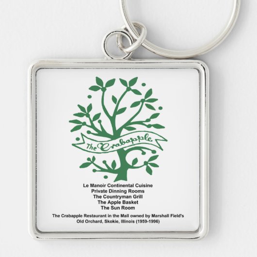Das Crabapple Restaurant, Skokie, IL Schlüsselanhänger (Vorne)