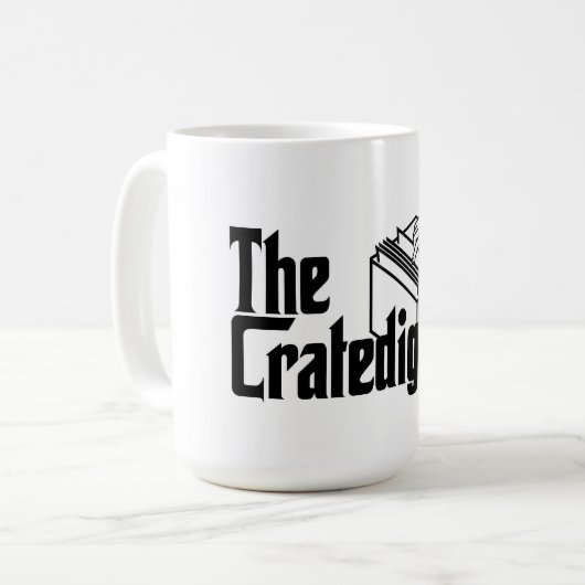 Das Cratedigger Kaffeetasse (Vorderseite Links)