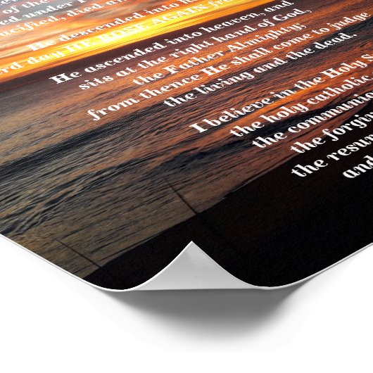 Das Credo der Apostel Poster (Ecke)