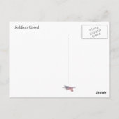Das Credo des Soldaten Postkarte (Rückseite)