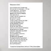 Das Credo des Unternehmers Poster (Vorne)