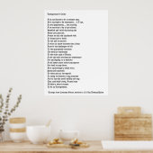 Das Credo des Unternehmers Poster (Küche)