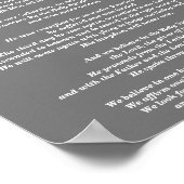 Das Credo von Nicene Poster (Ecke)