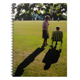 Das Cricket-Match Notizblock