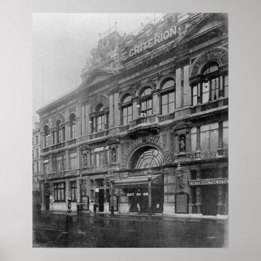 Das Criterion Restaurant und Theater, 1902 Poster (Vorne)