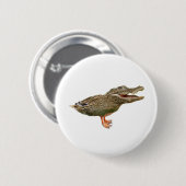 Das Crocoduck mit Füßen Button (Vorne & Hinten)