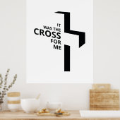 Das Cross Final Say Gospel Redewendungen Ästhetik Poster (Küche)