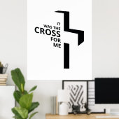 Das Cross Final Say Gospel Redewendungen Ästhetik Poster (Heimbüro)