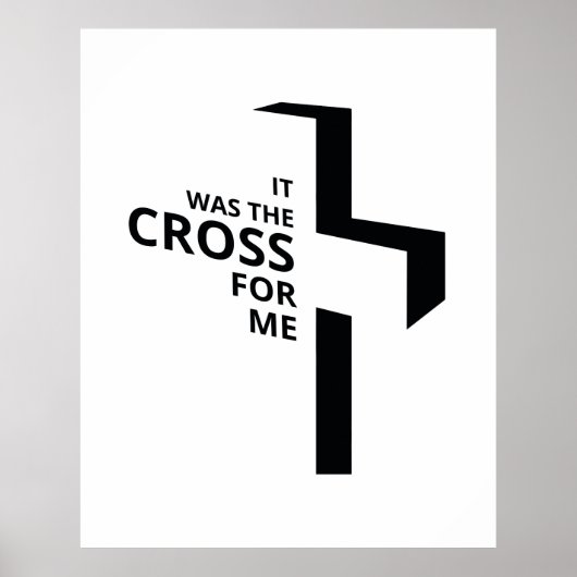 Das Cross Final Say Gospel Redewendungen Ästhetik Poster (Vorne)