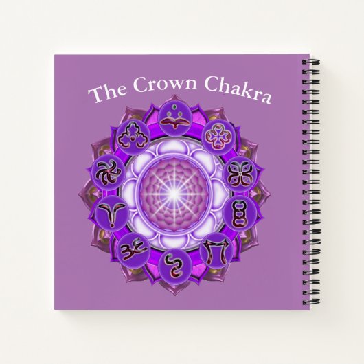 Das Crown Chakra Doodle Journal Notizblock (Rückseite)