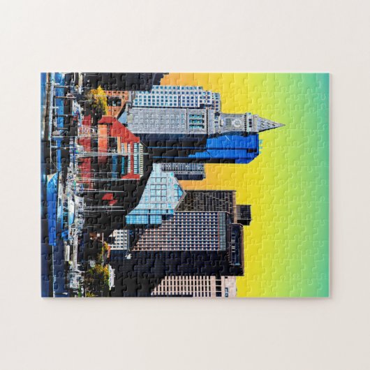 Das Custom House Boston USA Poster Puzzle (Horizontal)