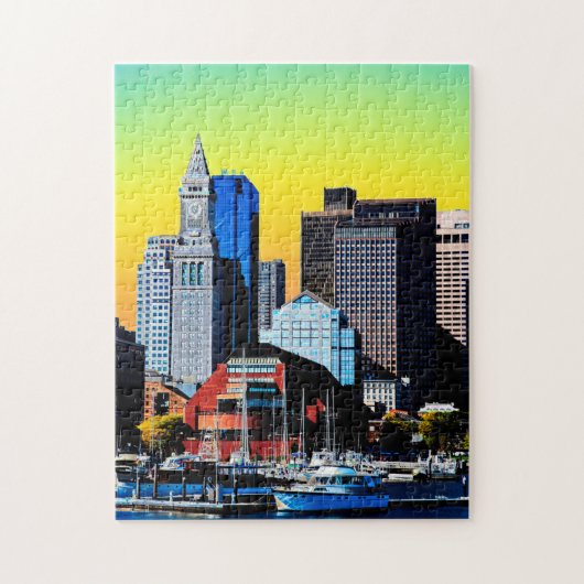 Das Custom House Boston USA Poster Puzzle (Vertikal)