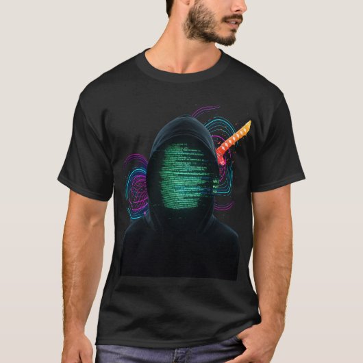 Das Cyber Samurai" Elite T-Shirt (Vorderseite)
