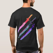 Das Cyber Samurai" Elite T-Shirt (Rückseite)