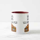 Das Dach ist auf Feuer-Tasse Tasse (Zentrum)