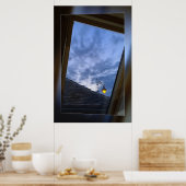 Das Dachfenster Poster (Küche)