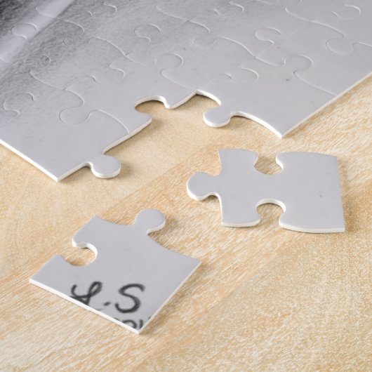 Das Dame Original Art Portrait Zeichnend Puzzle (Seite)