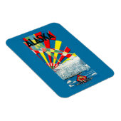 Das Dampfschiff-Poster der Alaska-Linie Magnet (Rechte Seite)