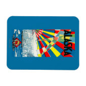 Das Dampfschiff-Poster der Alaska-Linie Magnet (Horizontal)