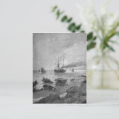 Das Dampfschiff Wladiwostok am Yangtse-Fluss Postkarte (Stehend Vorderseite)