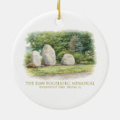 Das Dan Fogelberg Weihnachtsgedenkornament Keramik Ornament (Hinten)