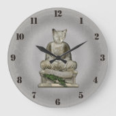 Das Dao der Meow-Uhr Große Wanduhr (Vorderseite)