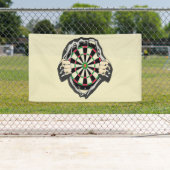 Das Dartboard auf der Brust! Tischset! Banner (Insitu)