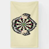 Das Dartboard auf der Brust! Tischset! Banner (Vertikal)
