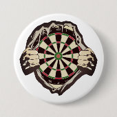 Das Dartboard auf der Brust! Tischset! Button (Vorderseite)