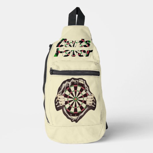 Das Dartboard auf der Brust! Tischset! Crossbody Bag (Vorderseite)