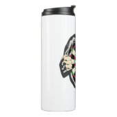 Das Dartboard auf Ihrer Brust Darts Fieber Thermosbecher (Nach links gedreht)