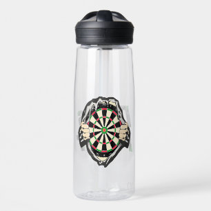 Das Dartboard auf Ihrer Brust Darts Fieber Trinkflasche