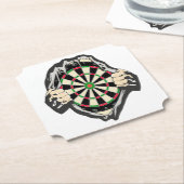 Das Dartboard auf Ihrer Brust! Untersetzer (angewinkelt)