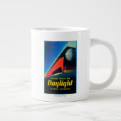 Das Daylight Train Werbeplakat Jumbo-Tasse (Rechts)