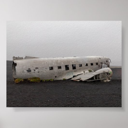 Das DC9-Flugzeugwrack Poster (Vorne)
