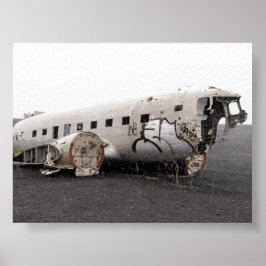 Das DC9-Flugzeugwrack Poster