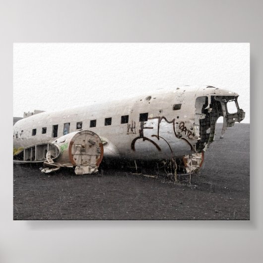 Das DC9-Flugzeugwrack Poster (Vorne)