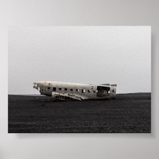 Das DC9-Flugzeugwrack Poster (Vorne)