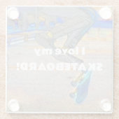 Das Deck drehen - Skateboard-Trick Glasuntersetzer (Rückseite)