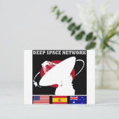 Das Deep Space Network der NASA Postkarte (Stehend Vorderseite)