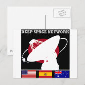 Das Deep Space Network der NASA Postkarte (Vorne/Hinten)