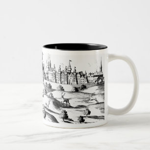 Das Defenestration von Prag, am 3. August 1618 Zweifarbige Tasse