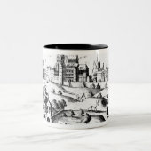 Das Defenestration von Prag, am 3. August 1618 Zweifarbige Tasse (Mittel)