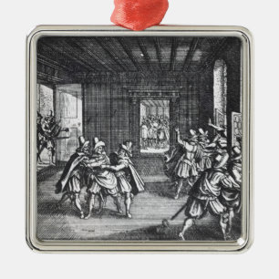 Das Defenestration von Prag im Jahre 1618 Silbernes Ornament