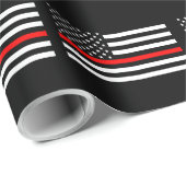 Das Dekor der amerikanischen Flagge der dünnen rot Geschenkpapier (Rolleneckpunkt)