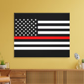 Das Dekor der amerikanischen Flagge mit der dünnen Leinwanddruck (Insitu (Wohnzimmer))