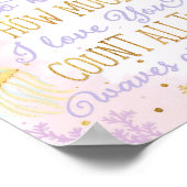 Das Dekor des Kinderzimmers "Sea Quote" Poster (Ecke)