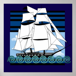 Das Dekor des Strandes ist nicht zu übersehen. Poster