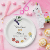 Das Dekor ist eher italienisch. Pappteller (Party)